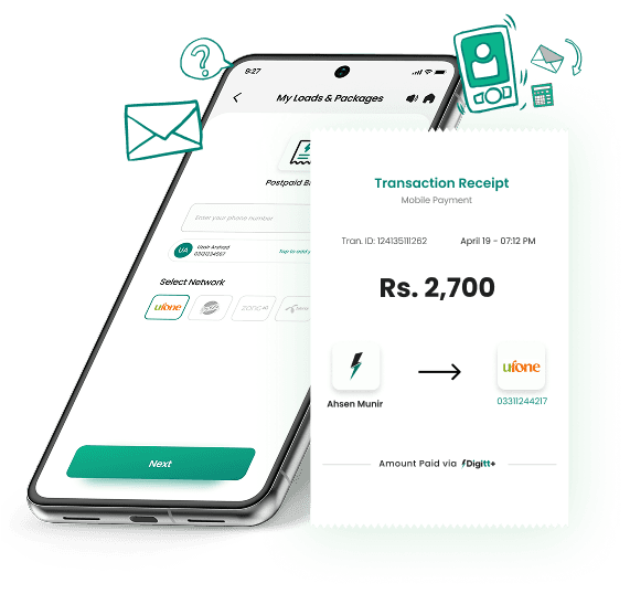 Postpaid Receipt View