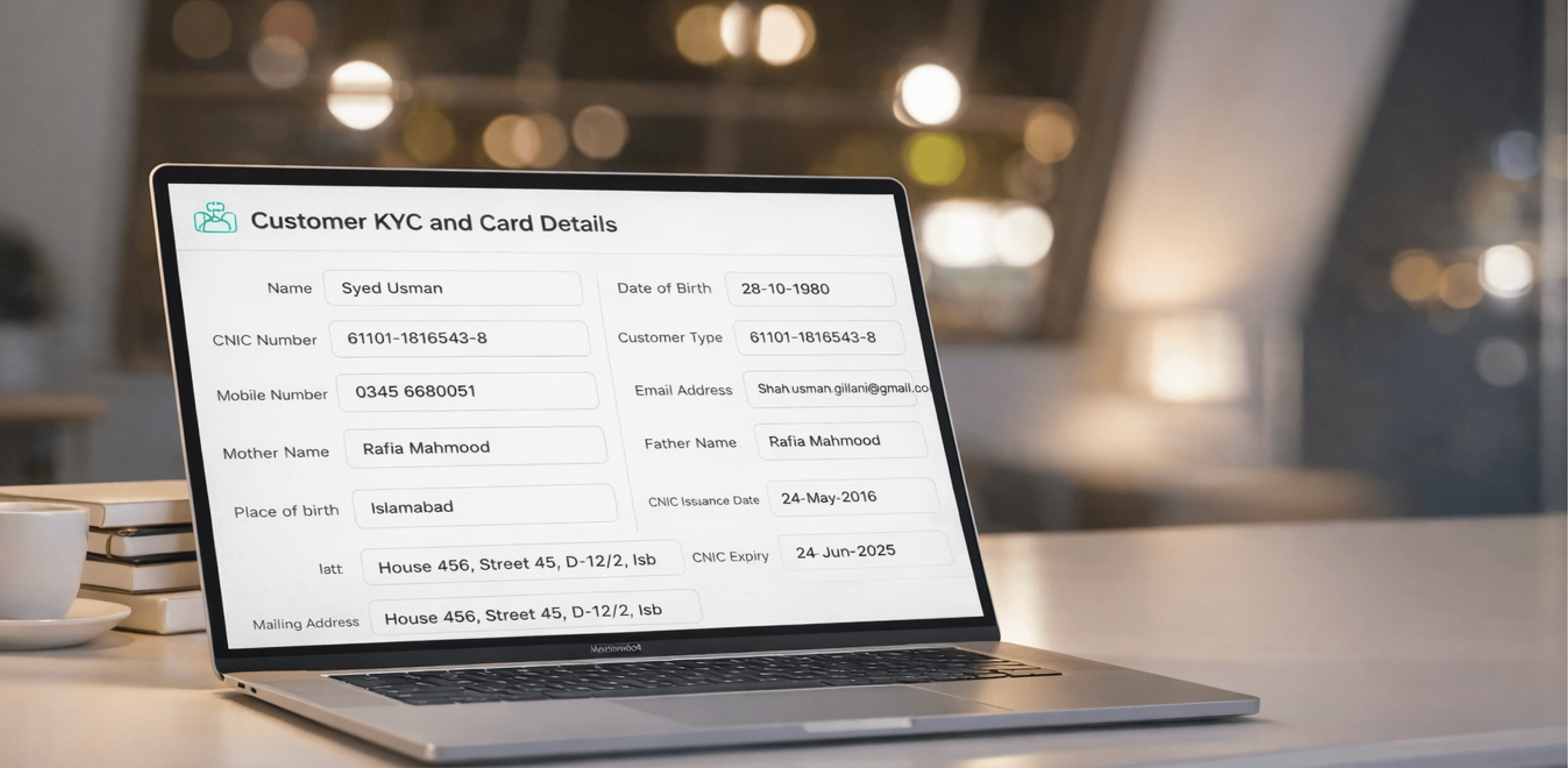 Update Customer NADRA Details Directly Through CRM